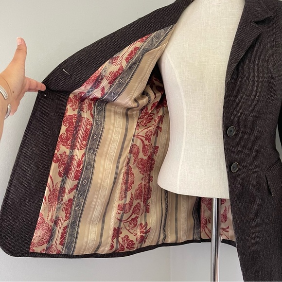 Peruvian Connection Brown Harrogate Jacket Blazer NWT size 8 no flaws - Picture 5 of 8